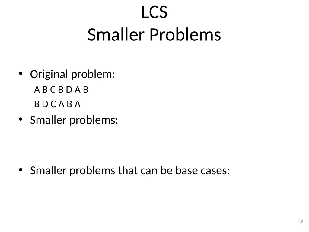 Dynamic Programming CSE 2320 – Algorithms and Data - slide 52 of 117