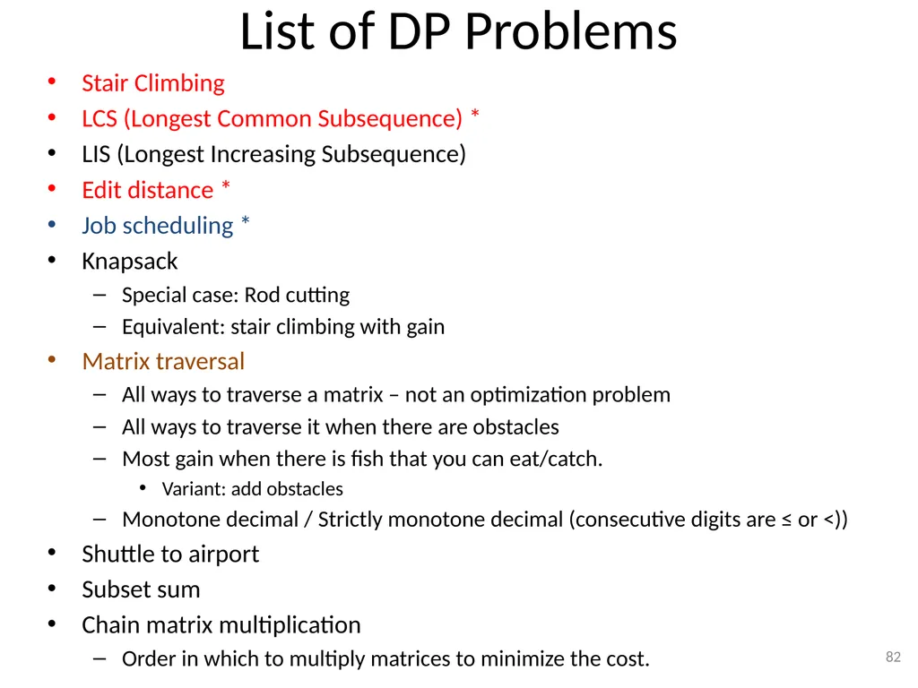 Dynamic Programming CSE 2320 – Algorithms and Data - slide 82 of 117