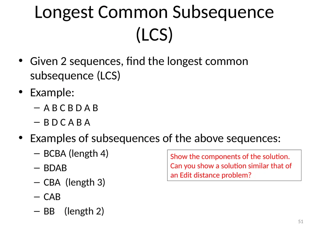 Dynamic Programming CSE 2320 – Algorithms and Data - slide 51 of 117