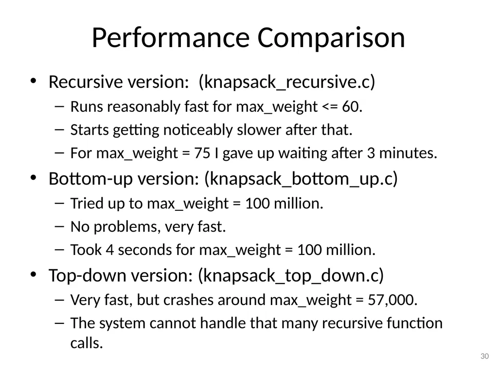 Dynamic Programming CSE 2320 – Algorithms and Data - slide 30 of 117