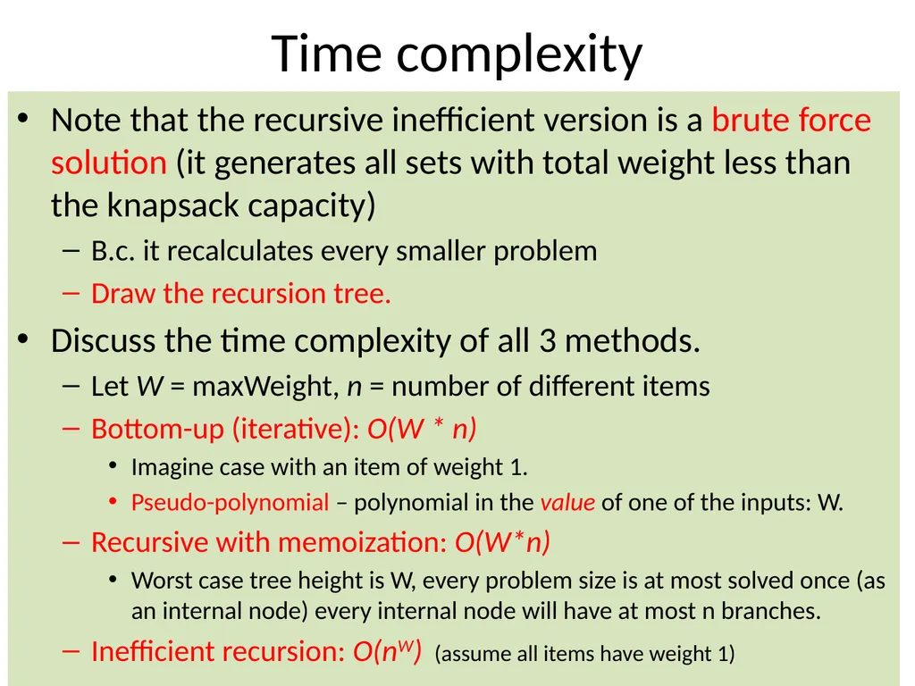 Dynamic Programming CSE 2320 – Algorithms and Data - slide 29 of 117