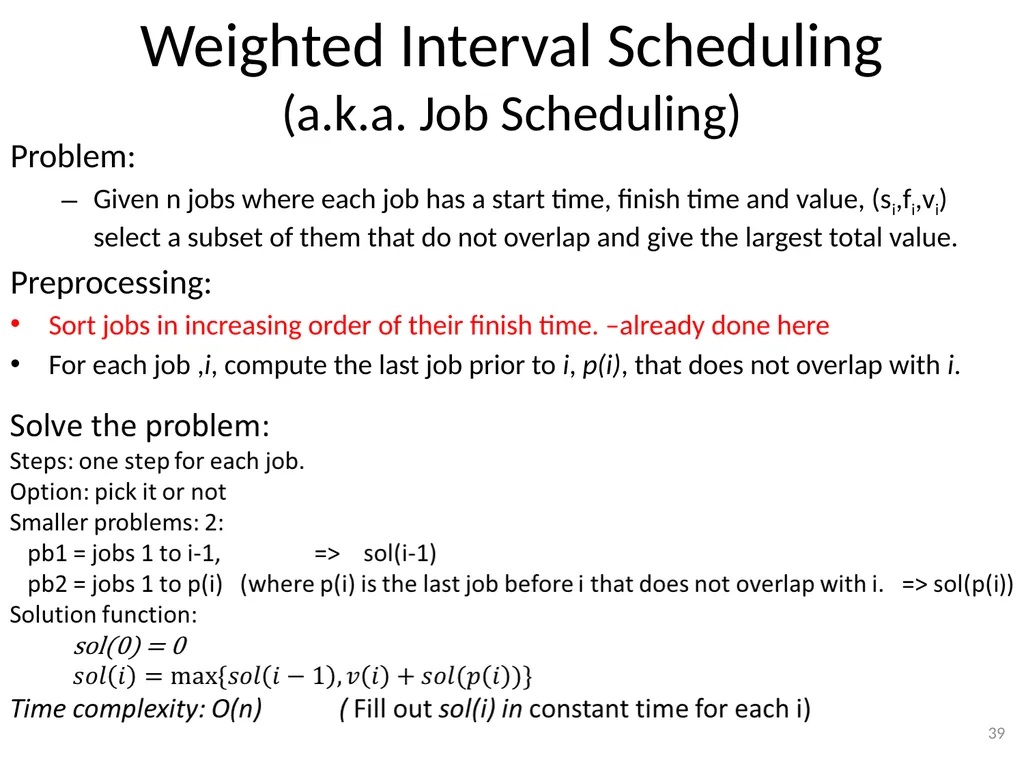 Dynamic Programming CSE 2320 – Algorithms and Data - slide 39 of 117