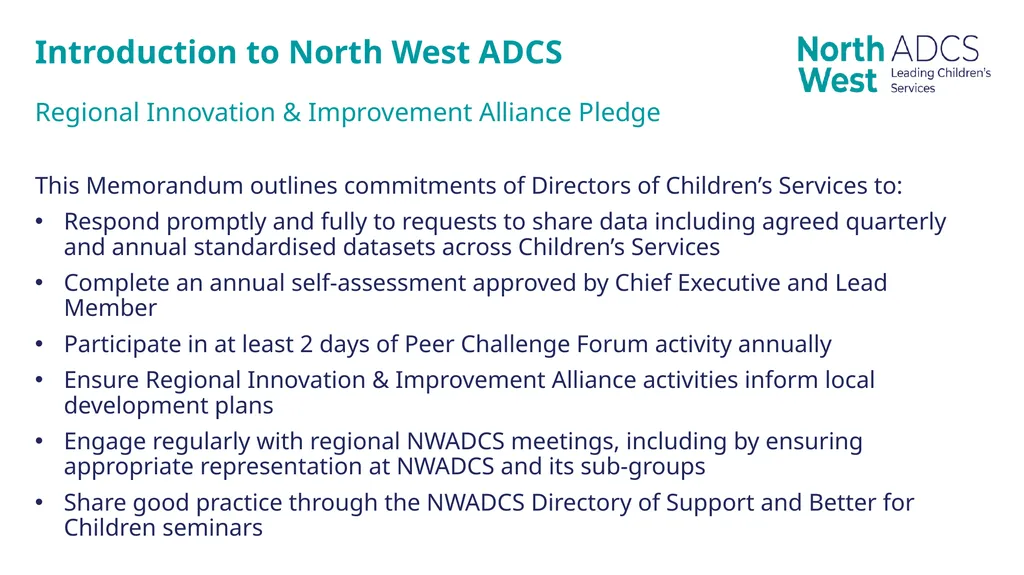 North West Regional Innovation & Improvement - slide 3 of 10