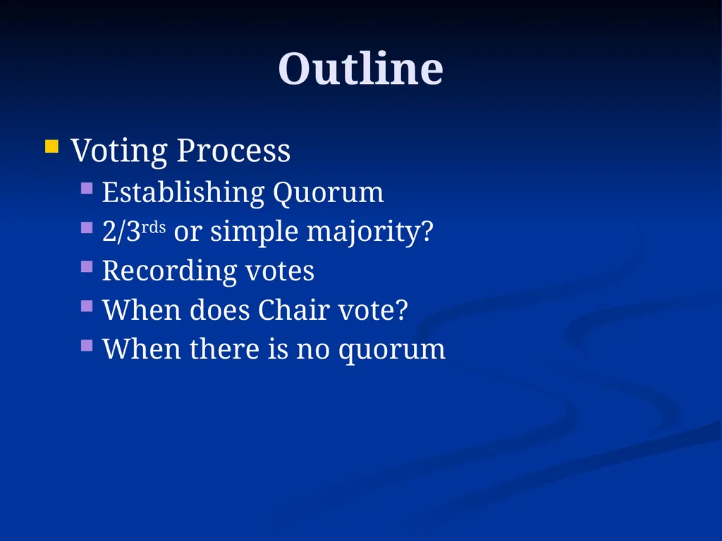 TC Chair Training - Voting Process Cynthia Gage - slide 2 of 11