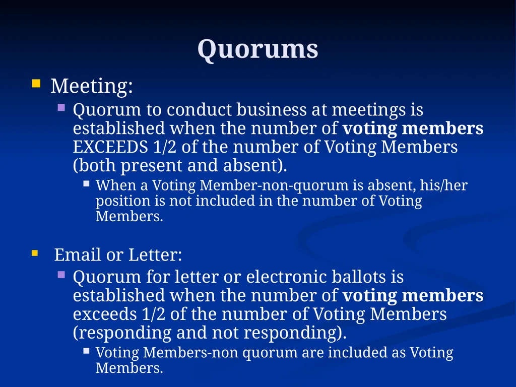 TC Chair Training - Voting Process Cynthia Gage - slide 4 of 11