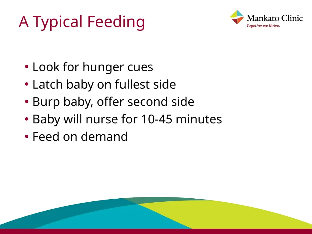 Introduction to breastfeeding Babies should be - slide 22 of 38