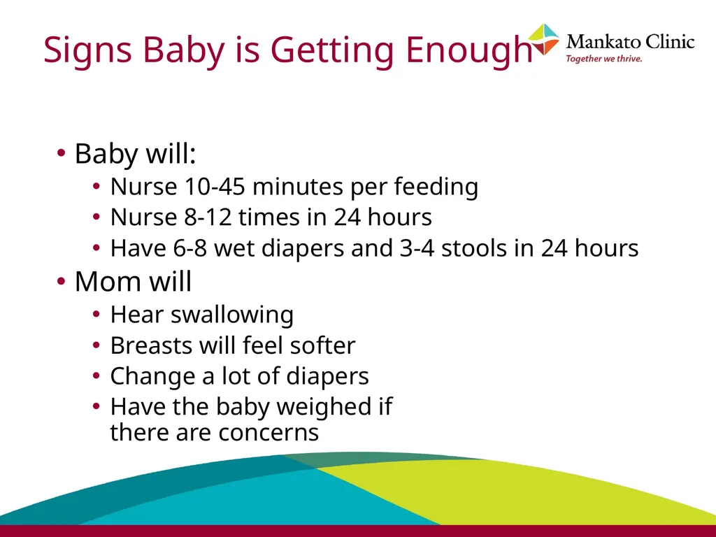 Introduction to breastfeeding Babies should be - slide 24 of 38