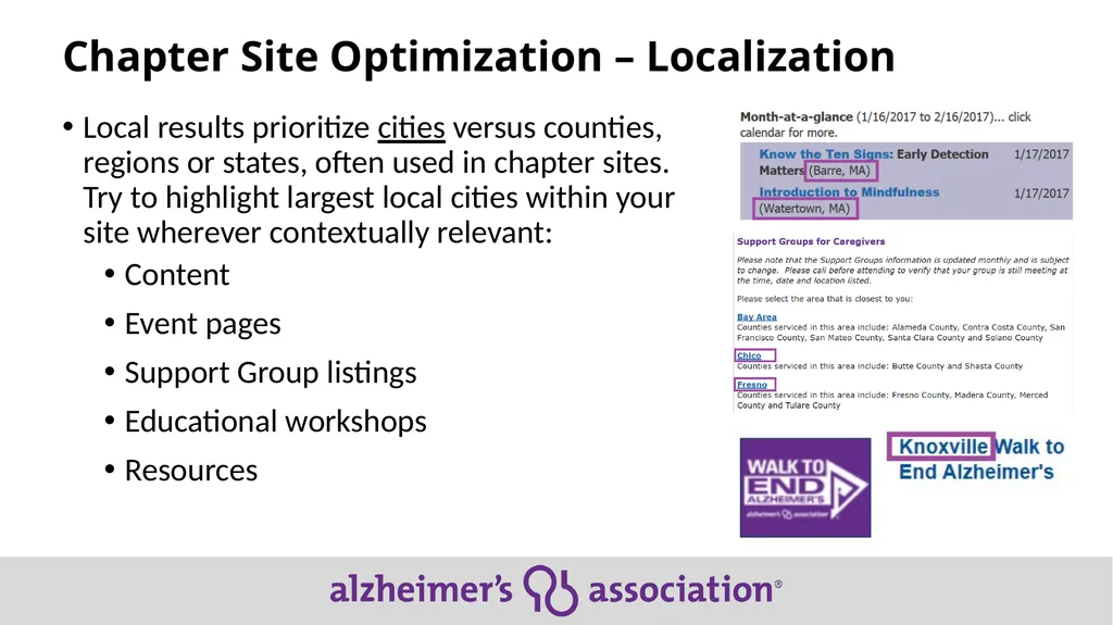 Local SEO Tips for Chapter Sites with Meta Data - slide 5 of 15