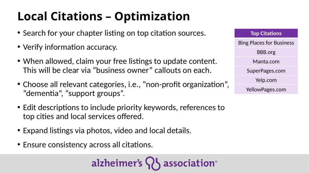 Local SEO Tips for Chapter Sites with Meta Data - slide 11 of 15