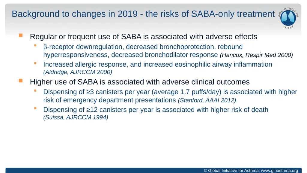 Global Initiative for Asthma (GINA) What’s new in - slide 4 of 32