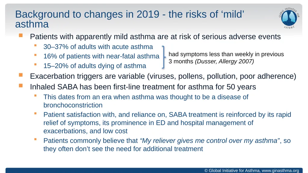 Global Initiative for Asthma (GINA) What’s new in - slide 3 of 32