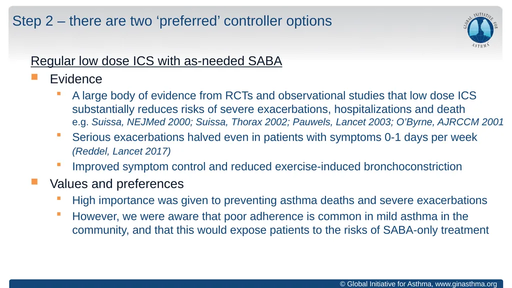 Global Initiative for Asthma (GINA) What’s new in - slide 14 of 32
