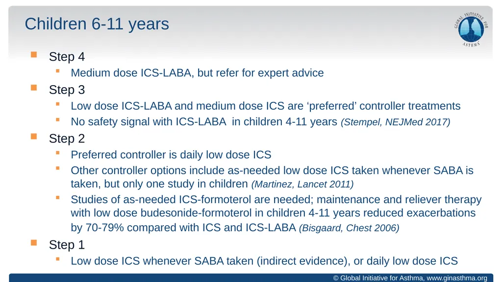 Global Initiative for Asthma (GINA) What’s new in - slide 27 of 32