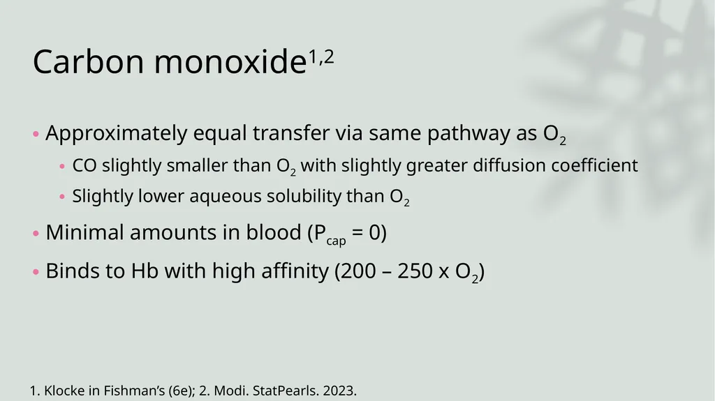 Diffusing Capacity of the Lung for Carbon Monoxide - slide 9 of 26