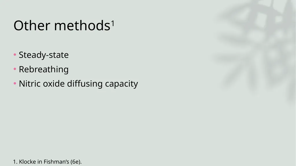 Diffusing Capacity of the Lung for Carbon Monoxide - slide 17 of 26