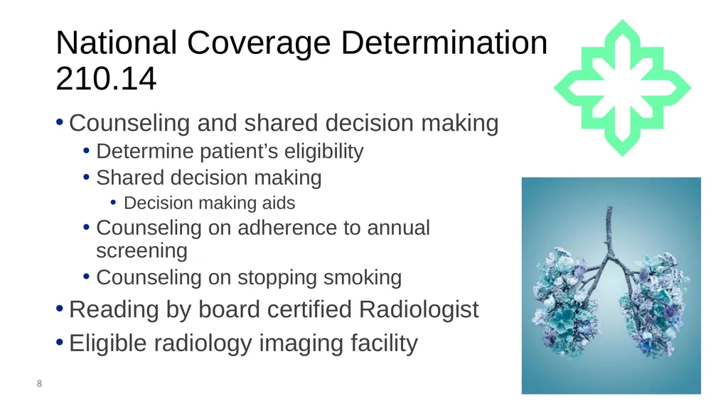 Preventive Services: Lung Cancer Screening & - slide 8 of 25