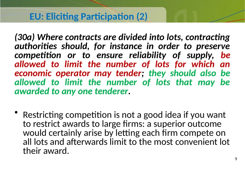 Participation and Competition in Public - slide 9 of 33