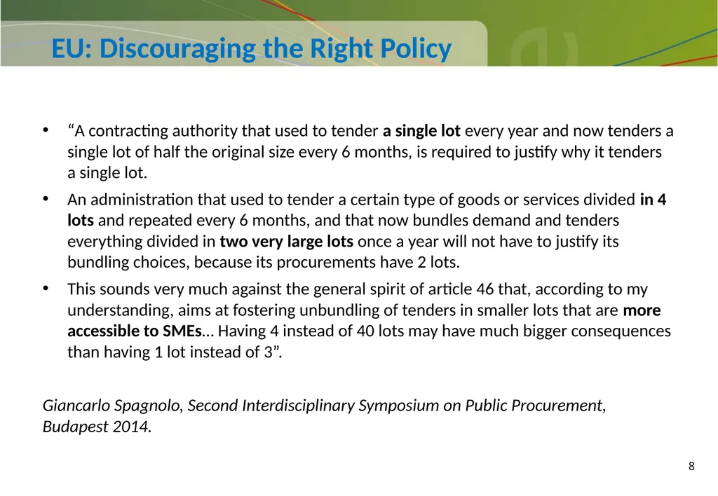 Participation and Competition in Public - slide 8 of 33