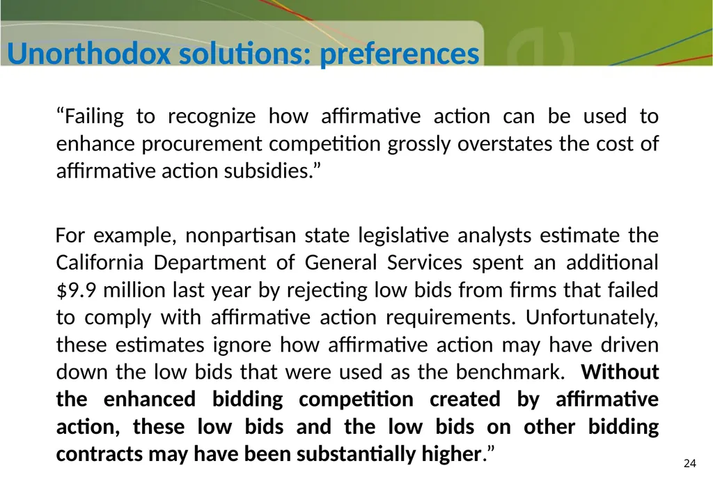 Participation and Competition in Public - slide 24 of 33
