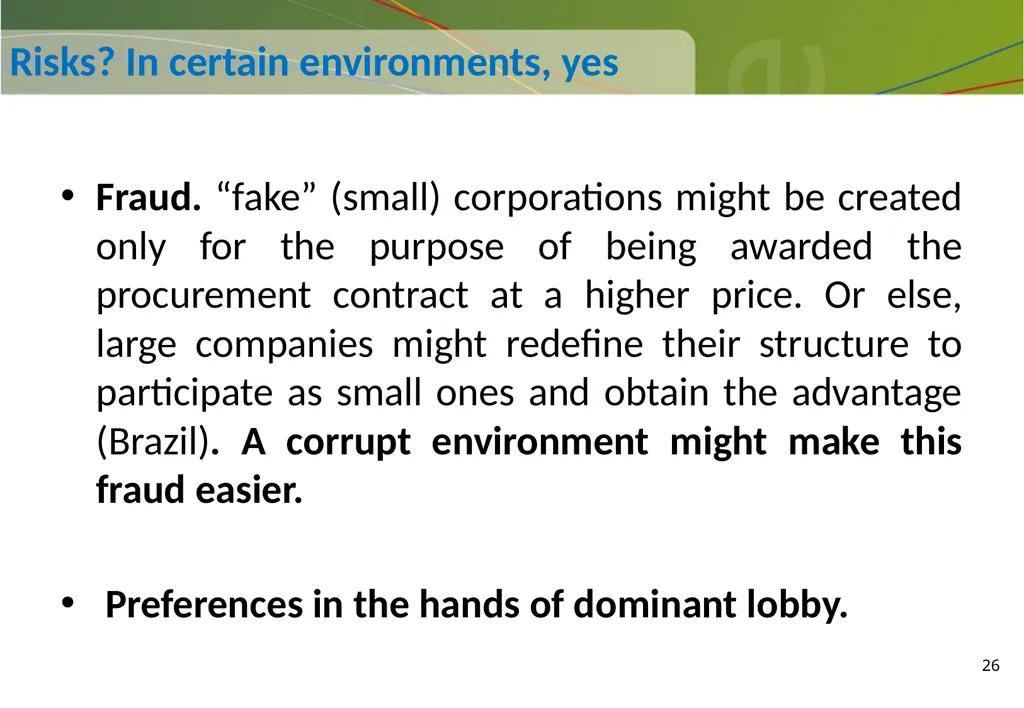 Participation and Competition in Public - slide 26 of 33