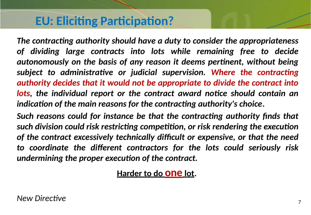 Participation and Competition in Public - slide 7 of 33