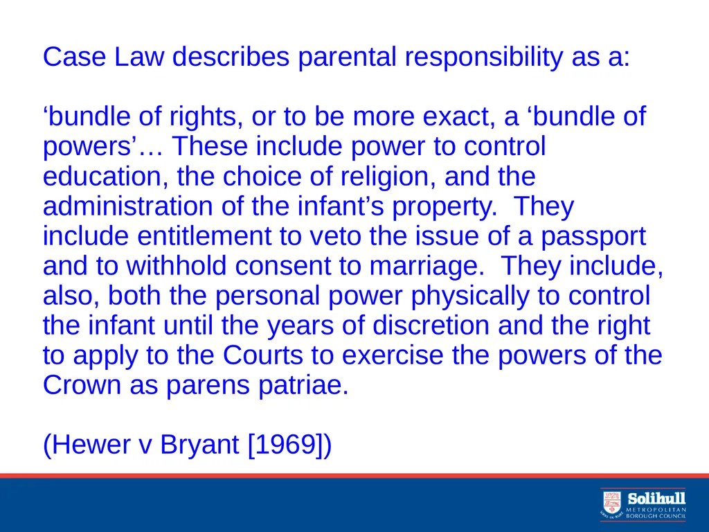 TRAINING FOR SCHOOL LEADERS PRIVATE LAW ORDERS - slide 4 of 13