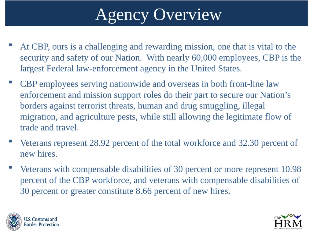 U.S. Customs & Border Protection Veterans - slide 3 of 17