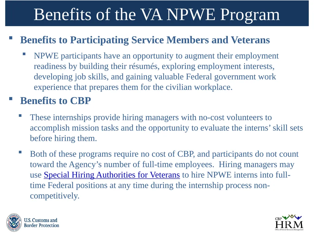 U.S. Customs & Border Protection Veterans - slide 12 of 17