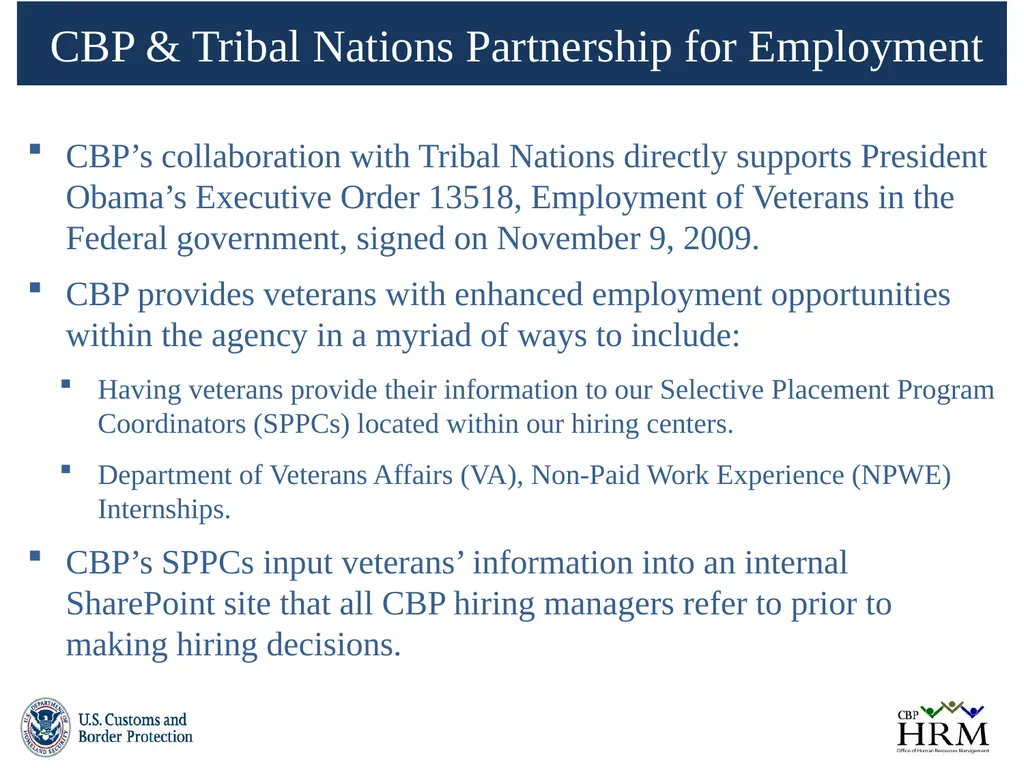 U.S. Customs & Border Protection Veterans - slide 6 of 17