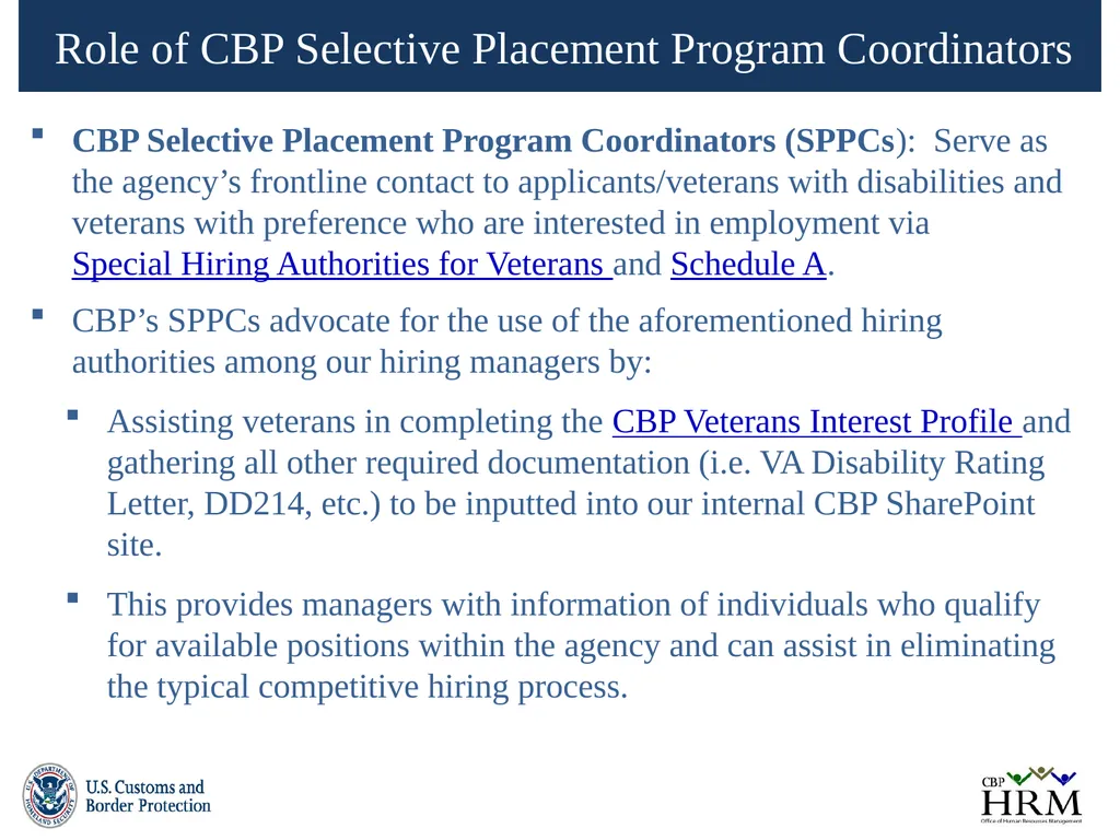 U.S. Customs & Border Protection Veterans - slide 8 of 17