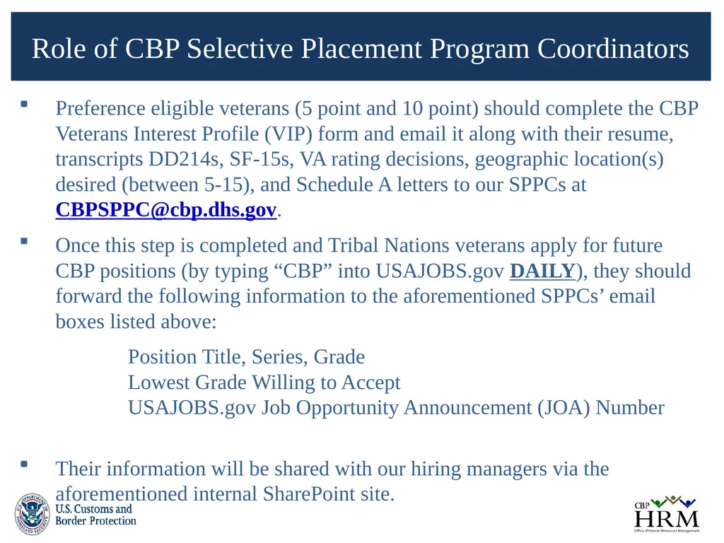 U.S. Customs & Border Protection Veterans - slide 9 of 17