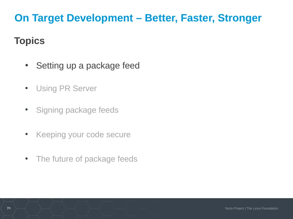 Developer Day Class Stephano Cetola, Armin Kuster, - slide 69 of 268