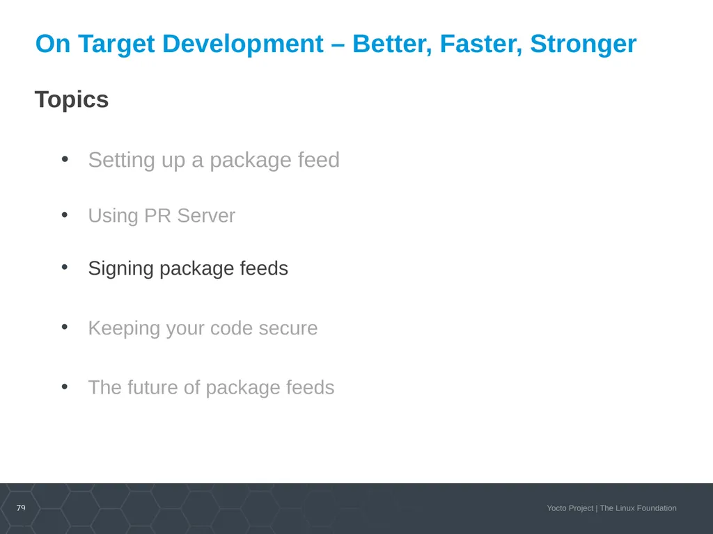 Developer Day Class Stephano Cetola, Armin Kuster, - slide 78 of 268
