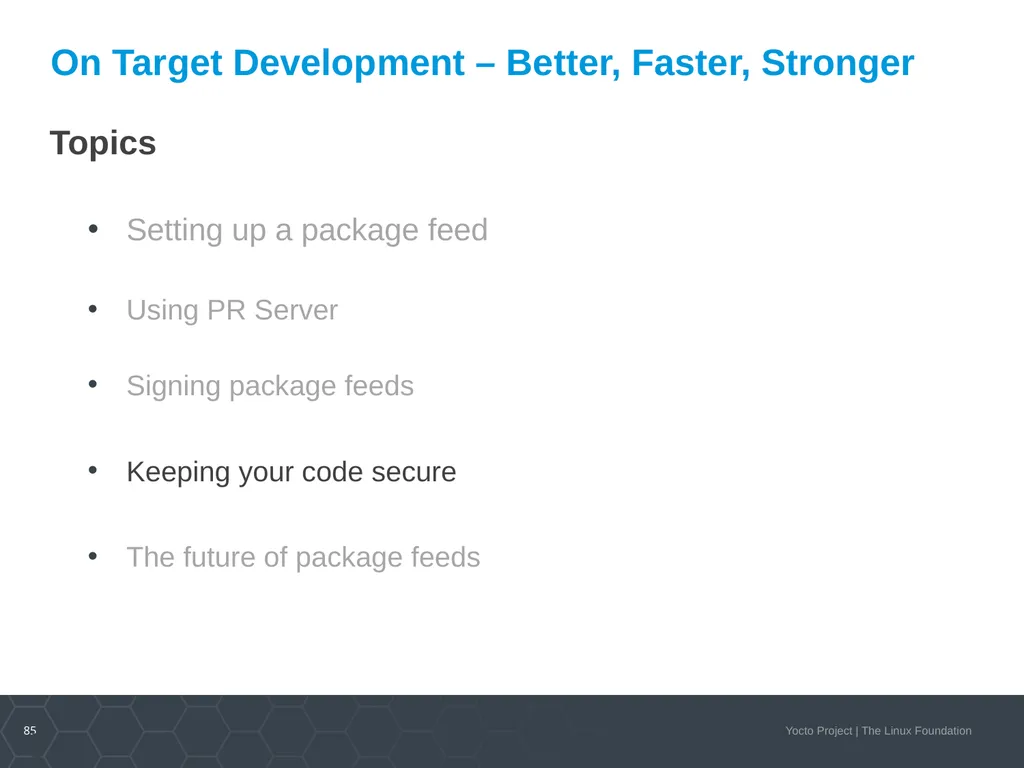 Developer Day Class Stephano Cetola, Armin Kuster, - slide 84 of 268
