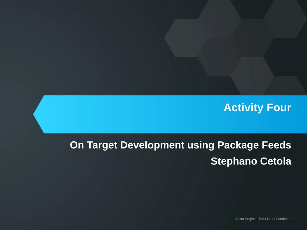 Developer Day Class Stephano Cetola, Armin Kuster, - slide 62 of 268