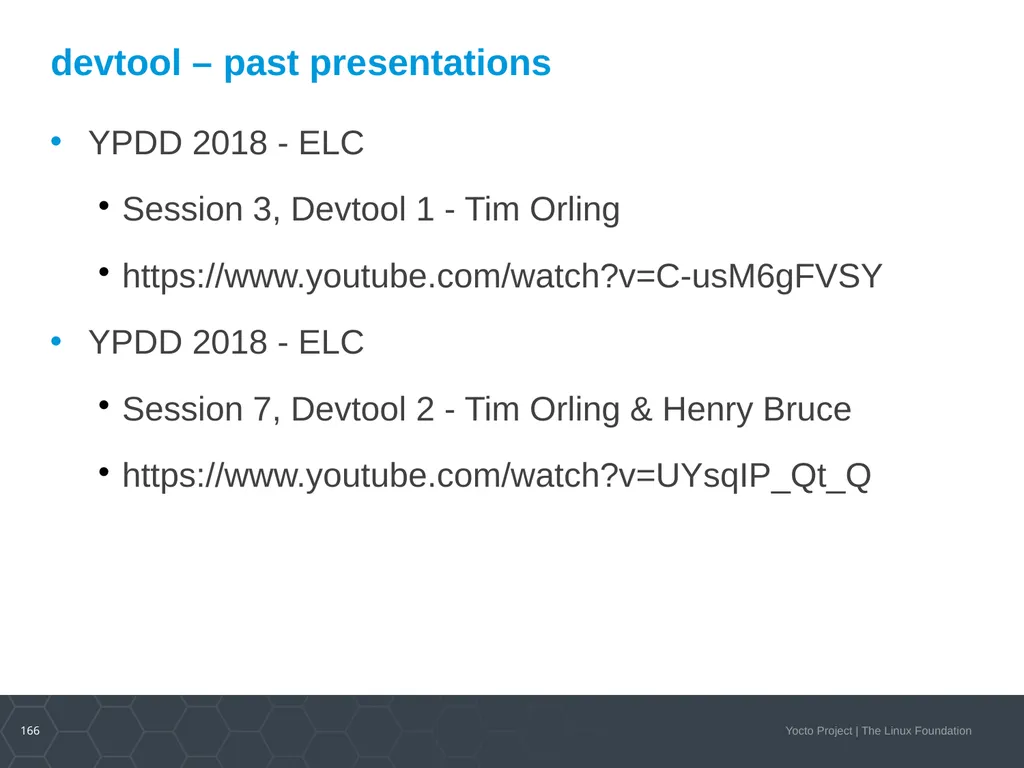 Developer Day Class Stephano Cetola, Armin Kuster, - slide 165 of 268