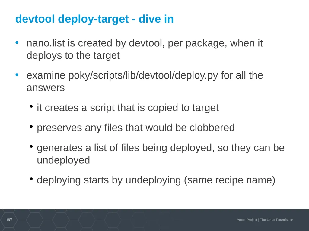Developer Day Class Stephano Cetola, Armin Kuster, - slide 196 of 268