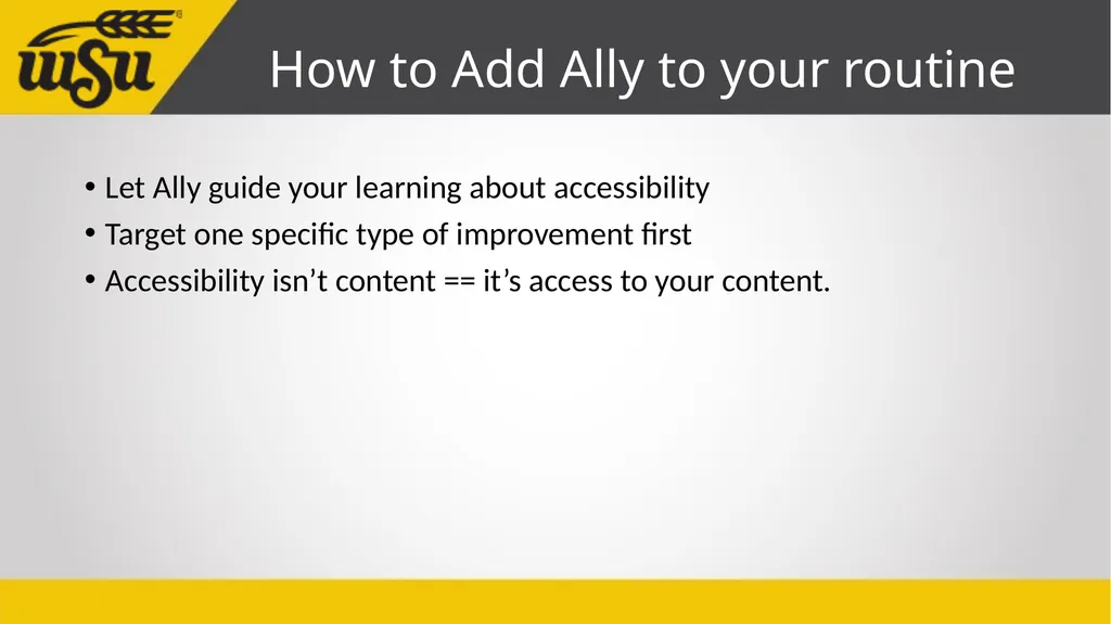 Instructor’s Guide to Blackboard Ally John Jones - slide 24 of 26