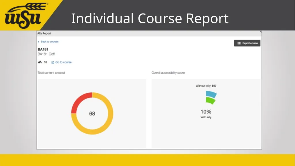 Instructor’s Guide to Blackboard Ally John Jones - slide 19 of 26