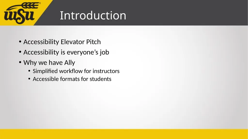 Instructor’s Guide to Blackboard Ally John Jones - slide 3 of 26