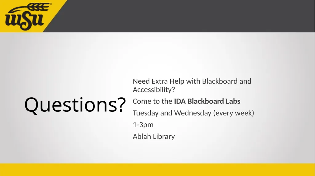 Instructor’s Guide to Blackboard Ally John Jones - slide 26 of 26