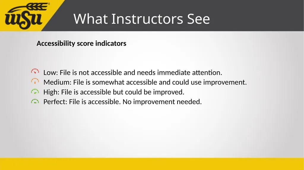 Instructor’s Guide to Blackboard Ally John Jones - slide 14 of 26