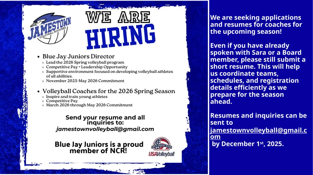 Blue Jay Juniors: Program Vision & Future Spring - slide 8 of 11