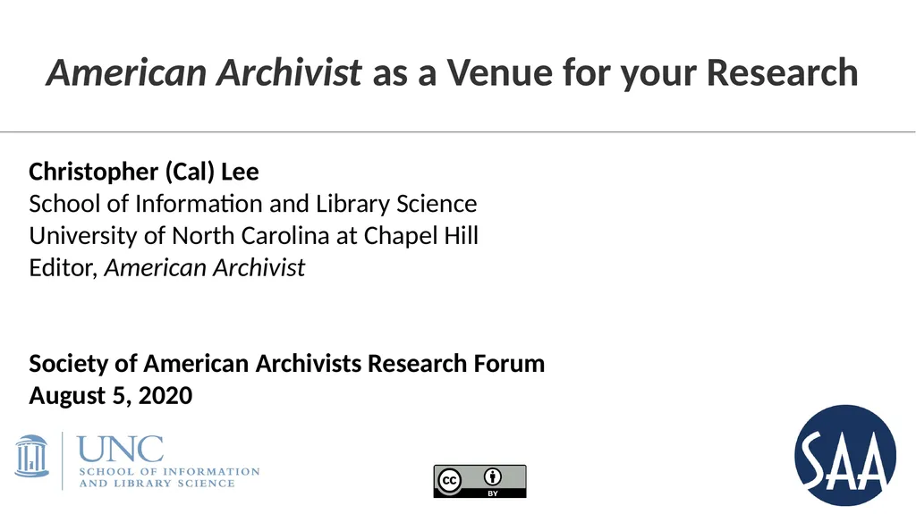 14TH Annual SAA 2020 Research Forum August 5, 2020 - slide 7 of 15