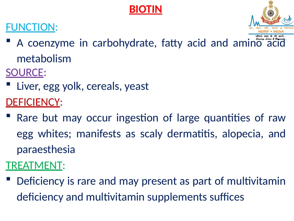 VITAMIN DEFICIENCY DISORDERS LESSON-33 BY OMKAR - slide 23 of 32