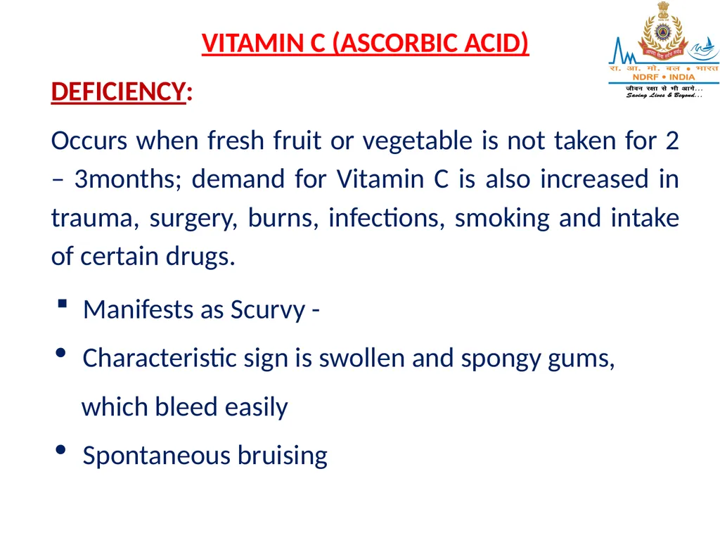 VITAMIN DEFICIENCY DISORDERS LESSON-33 BY OMKAR - slide 29 of 32
