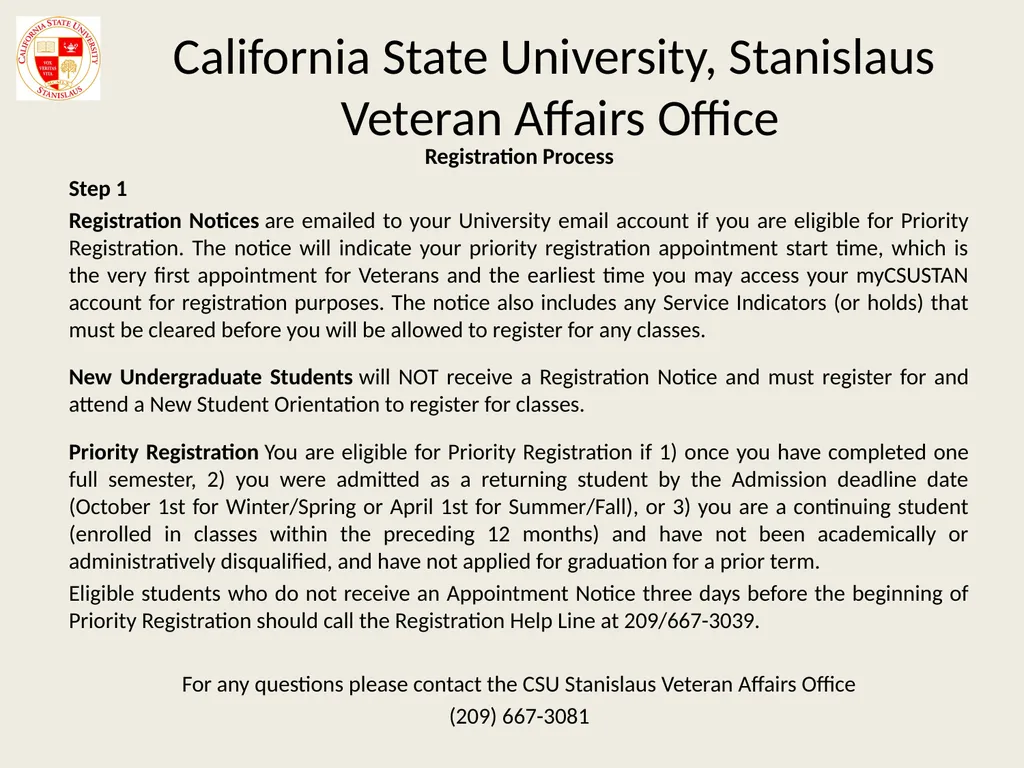 California State University, Stanislaus Veterans - slide 17 of 20