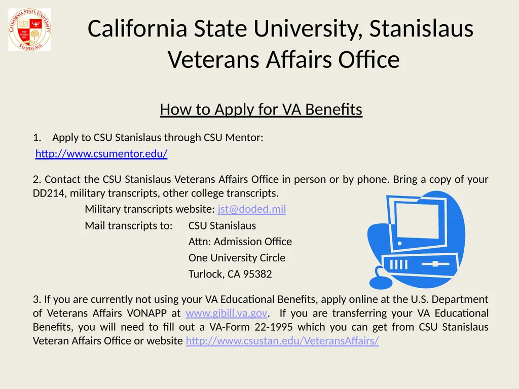 California State University, Stanislaus Veterans - slide 5 of 20