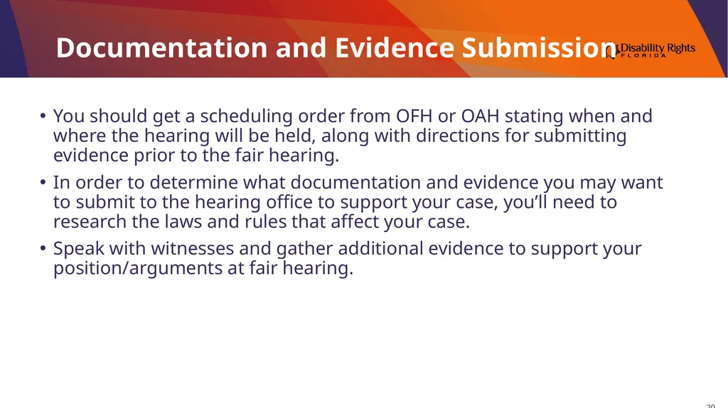 Presenting Your Medicaid Fair Hearing Angela Gerig - slide 20 of 30