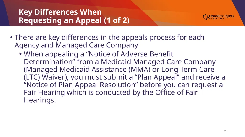 Presenting Your Medicaid Fair Hearing Angela Gerig - slide 18 of 30